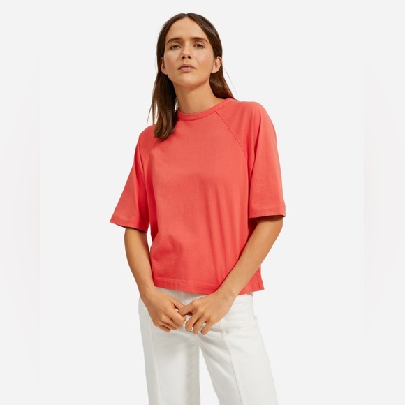 Everlane Tops - Boxy Raglan Everlane Sz M Salmon